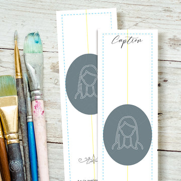 Bookmark Card | Design from Scratch [Premade Layout] 001