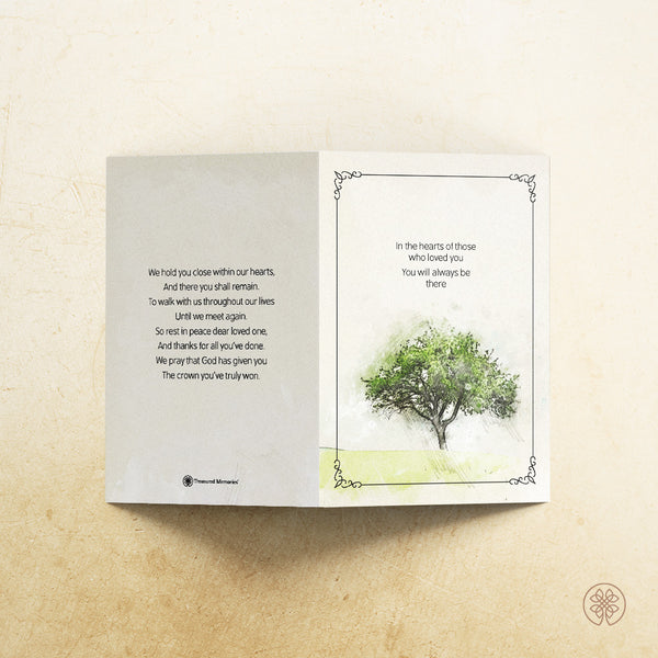 Folded Card | Template [Nature-Artistic] 009