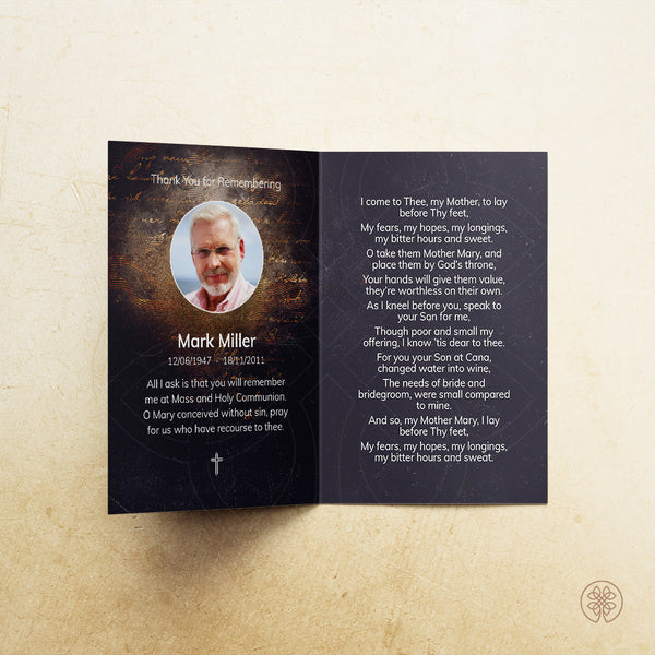 Folded Card | Template [Nature-Contemporary] 001