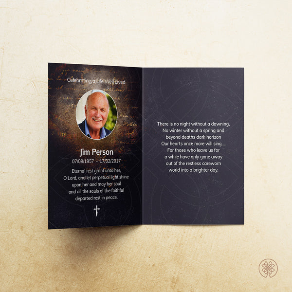 Folded Card | Template [Nature-Contemporary] 004