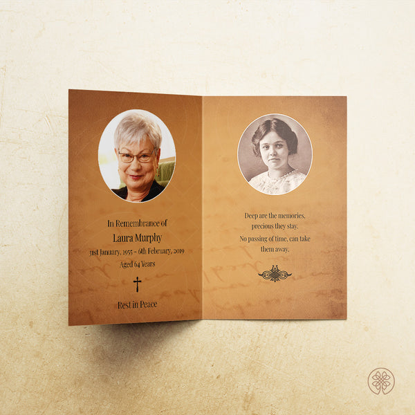 Folded Card | Template [Nature-Traditional] 002