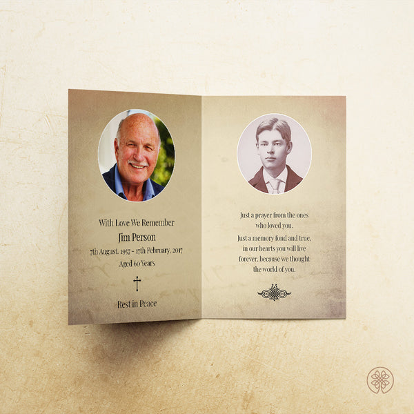 Folded Card | Template [Nature-Traditional] 003